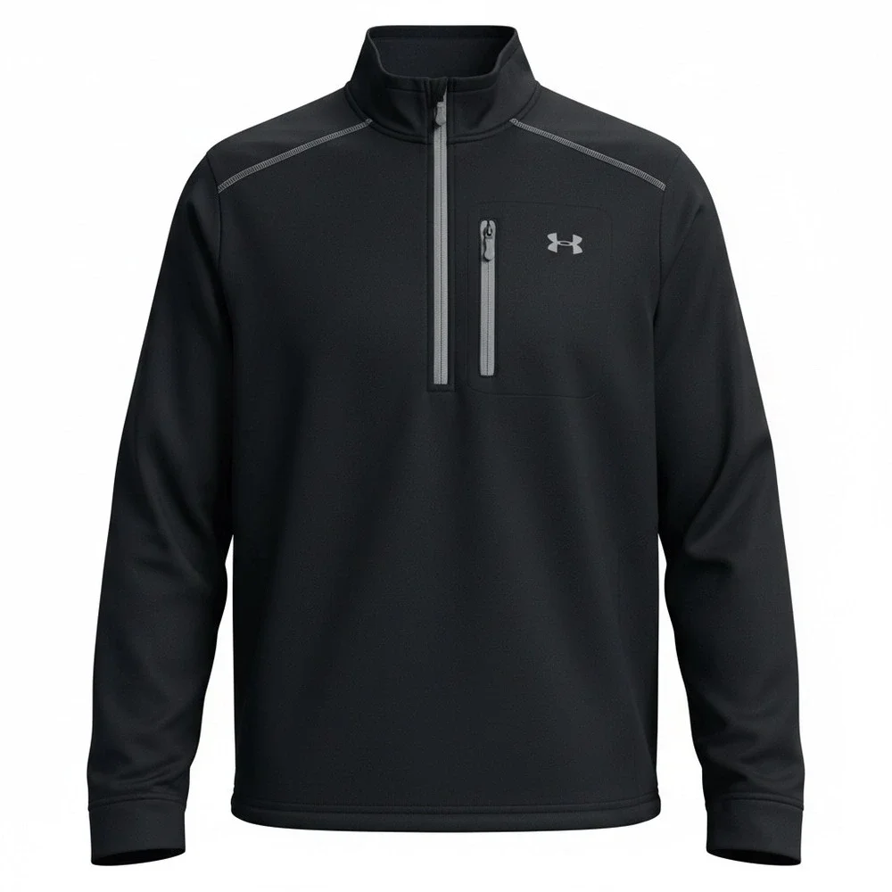 Under Armour Storm Quarter Zip Mens XL Black Water Resistant Pullover